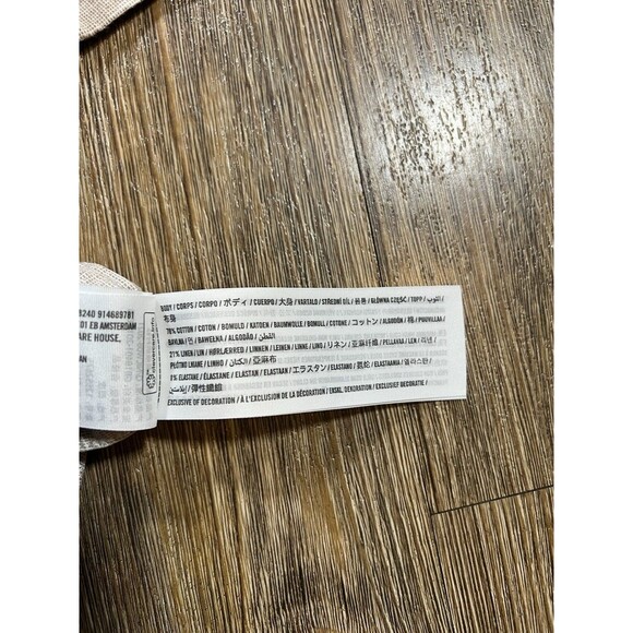 Abercrombie & Fitch Shirt Mens XLT Button Up Summer Linen Blend Beach Rockabilly - Picture 3 of 6